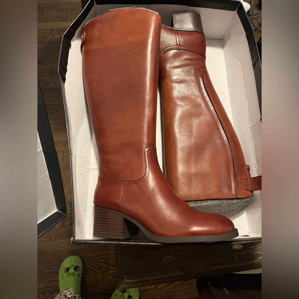 Inc concepts cognac boots new with tags